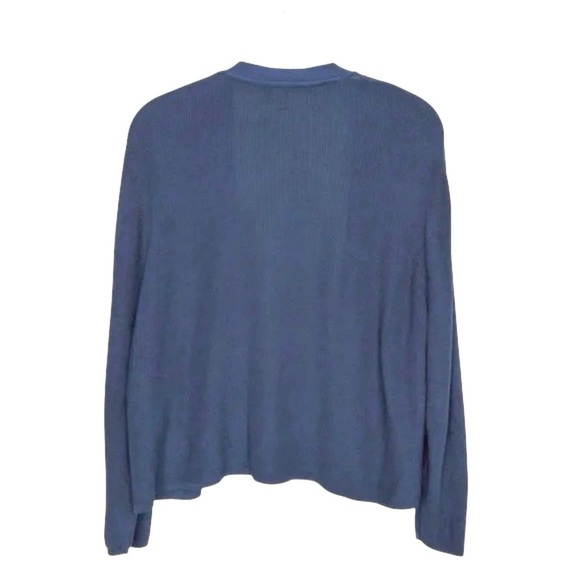 J Jill Blue Size L Open Front Cardigan - Picture 3 of 3